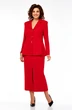Костюм с юбкой 985 красный Ольга Стиль фото 4