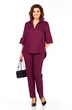 Костюм брючный 987 бургунди Ольга Стиль фото 3
