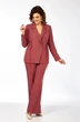 Костюм брючный 998 приглушенный коралловый Ольга Стиль фото 3