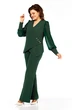 Костюм брючный 967 зеленый Ольга Стиль