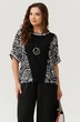 Блузка 111240 черно-белый Panda