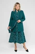 Костюм с платьем 1898 изумруд + горох Pretty