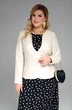 Костюм с платьем 2032 молочный + черный + горох Pretty