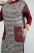 Костюм с платьем 2058 бордовый Pretty