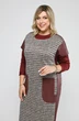 Костюм с платьем 2058 бордовый Pretty