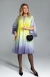 Платье 2096 серо-желтый градиент Pretty