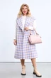 Жилет 2156 лилово-розовая клетка Pretty