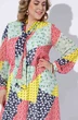 Костюм с платьем 2203 белый + дизайн пэчворк Pretty