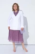Костюм с платьем 2203 белый + сиреневый дизайн Pretty