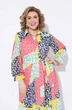 Костюм с платьем 2226 цветной дизайн + молочный Pretty