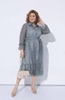 Костюм с платьем 2226 мелкий рисунок + молочный Pretty