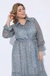 Костюм с платьем 2226 мелкий рисунок + молочный Pretty