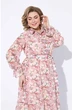 Костюм с платьем 2226 розовый с цветочным рисунком + хаки Pretty
