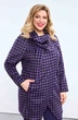 Кардиган 410 черно-фиолетовая клетка Pretty