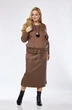 Костюм с юбкой 5108 бежевый Pretty