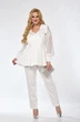 Костюм брючный 5110 белый Pretty
