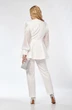 Костюм брючный 5110 белый Pretty