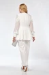 Костюм брючный 5111 белый Pretty