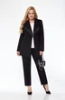 Костюм брючный 5119-3 черный + белый Pretty