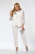 Костюм брючный 5121 белый Pretty