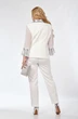 Костюм брючный 5121 белый Pretty