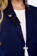 Костюм брючный 5122 синий Pretty