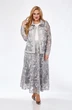 Костюм с юбкой 5125-3 серый Pretty