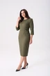Платье 1008 темная олива Rishelie фото 3 Платье 1008 темная олива Rishelie фото 3