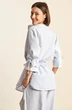 Блузка 2479 бело-голубой Rivoli фото 4