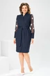 Платье 1-2315 синий + горох Romanovich style