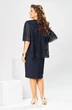 Платье 1-2400 синий флок Romanovich style фото 2
