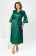 Платье 1-2837 зеленый + листики Romanovich style