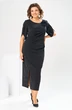 Платье 1-2853 чёрный Romanovich style
