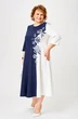 Платье 1-2905 сине-белый Romanovich style