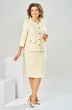Костюм с юбкой 2-2449 молочный Romanovich style