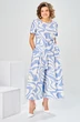 Костюм брючный 2-2704 бело-голубой Romanovich style фото 3