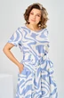 Костюм брючный 2-2704 бело-голубой Romanovich style фото 4