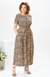 Костюм брючный 2-2704 чёрный золото Romanovich style