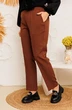 Костюм брючный 2-2743 чёрный + коричневый Romanovich style