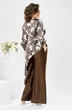 Костюм брючный 2-2750 коричневый+цветы Romanovich style фото 2