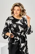 Костюм брючный 2-2750 черный + цветы Romanovich style фото 5