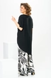 Костюм брючный 2-2785 чёрный + одуванчик Romanovich style