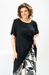 Костюм брючный 2-2785 чёрный + одуванчик Romanovich style