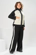 Костюм брючный 2-2840 чёрный + молочный Romanovich style фото 4