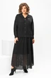 Костюм с юбкой 2-2856 черный Romanovich style