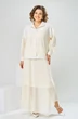 Костюм с юбкой 2-2856 молочный Romanovich style