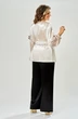 Костюм брючный 2-3003 жемчуг + чёрный Romanovich style фото 2