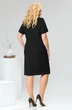 Костюм с платьем 3-2332 чёрный + коричневый Romanovich style