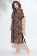 Костюм с платьем 3-2359 кэмел + черный Romanovich style