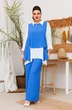 Костюм брючный 3-2510 голубой Romanovich style